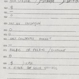 Eastern questionnaire, answ...