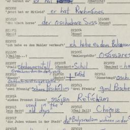 Western questionnaire, answ...