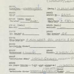 Western questionnaire, answ...