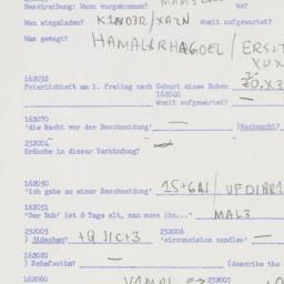 Eastern questionnaire, answ...