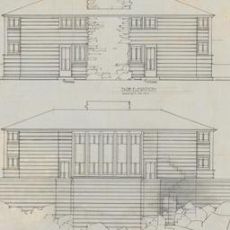 Side elevation, elevation t...