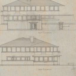 East, west elevations