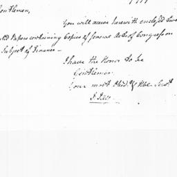 Document, 1779 January 22
