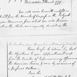 [Document, 1779 March 05]