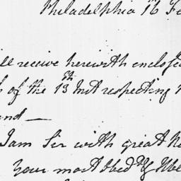 [Document, 1779 February 16]