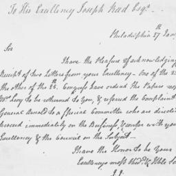 [Document, 1779 January 27]