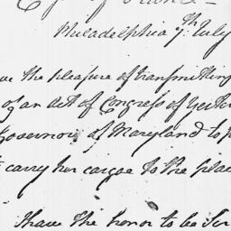[Document, 1779 July 07]