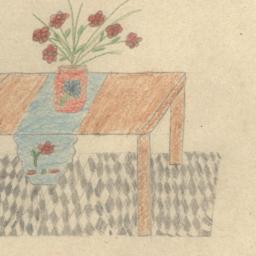 Table With Flowers.