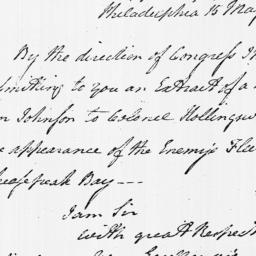 [Document, 1779 May 15]