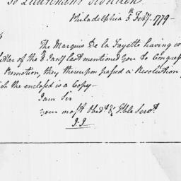 Document, 1779 February 05