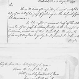 Document, 1779 August 03