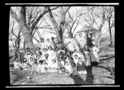 Girls at Government School, Concho, Oklahoma