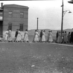 Group of Women Walking on a...