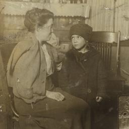 Woman and Child in Kitchen