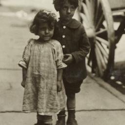 Boy and Girl near Carriage