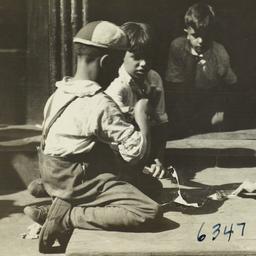 Boys Playing Cards
