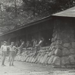 Boys Outside Cabin