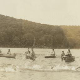Boys Swimming and Canoeing