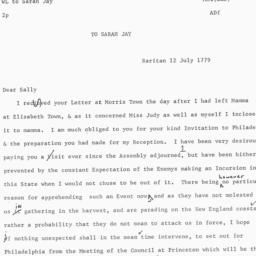 [Document, 1779 July 12]