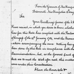 [Document, 1786 May 25]