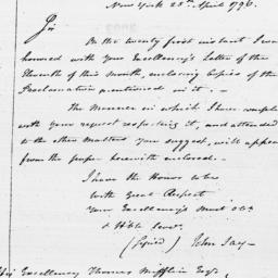 Document, 1796 April 25