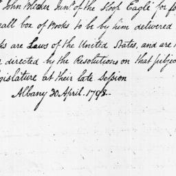 [Document, 1798 April 30]