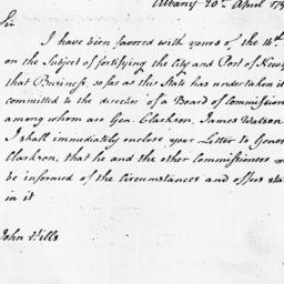 [Document, 1798 April 20]