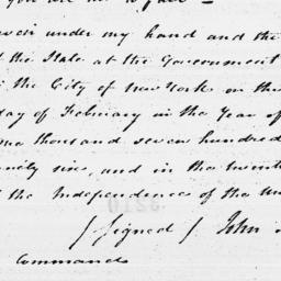 [Document, 1796 February 11]
