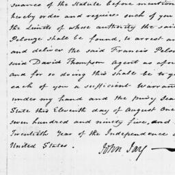 [Document, 1795 August 11]