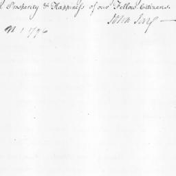 [Document, 1796 November 01]