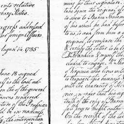 Document, 1785 August 14