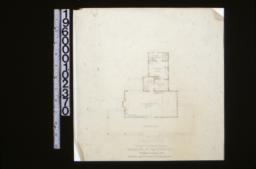 Preliminary drawing of first floor plan\, scheme #2.