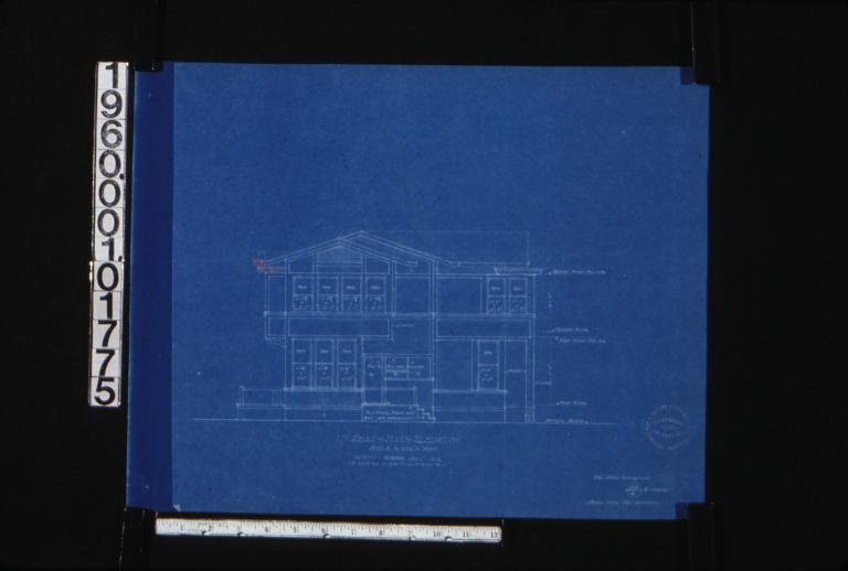 Rear or north elevation : 6.