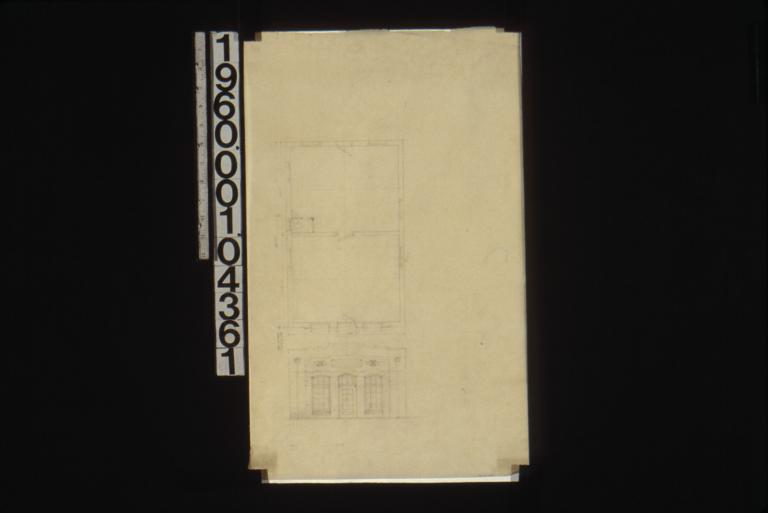 Front elevation and plan