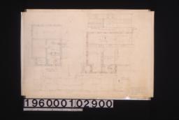 Foundation plan\, east elevation showing counter & c\, floor plan : Sheet no. 1(R).