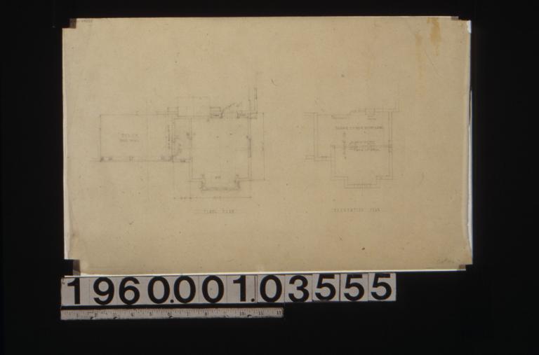 Partial first floor plan; partial foundation plan.