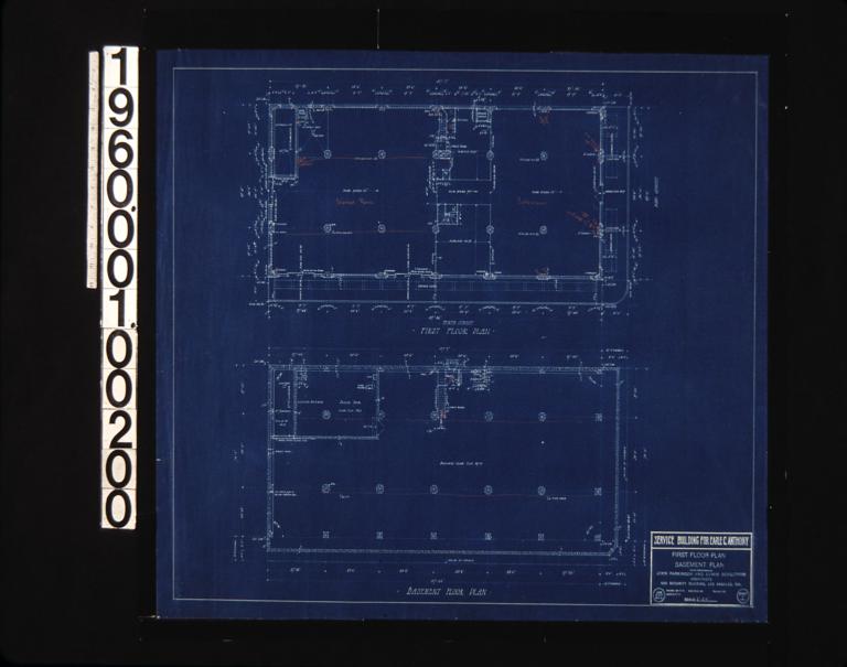 First floor plan\, basement paln : Sheet 1 /
