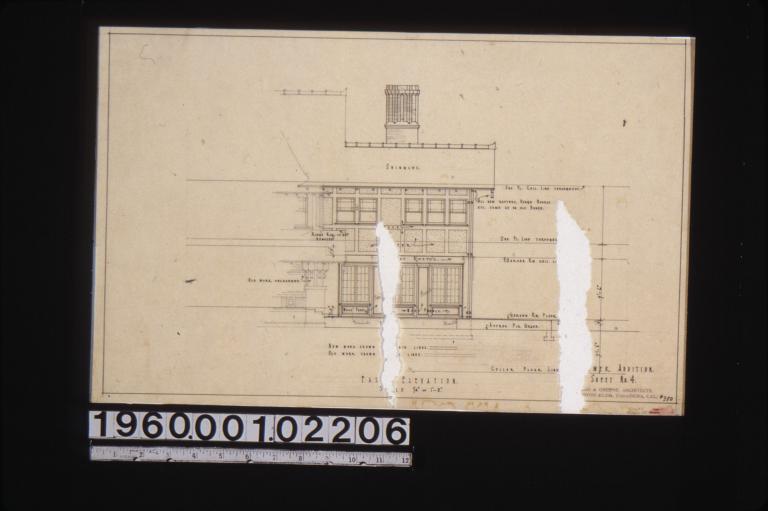 East elevation : Sheet no. 4.