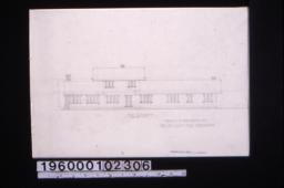 Sketch of residence -- east elevation.