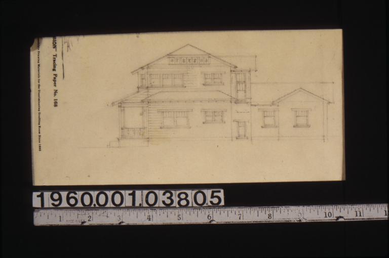 Elevation of house