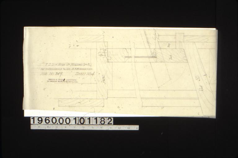 F.S.D. of high up windows (2nd fl.) : Sheet no. 4.