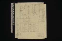Bathroom details (as revised) -- plan\, north side\, south side\, sections : Sheet no. 13.