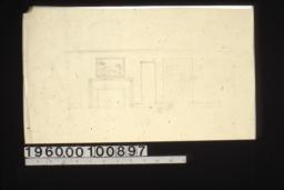 Elevation of living room mantel