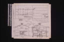 Stable -- foundation plan\, west end elevation\, section A-B : No. 2\,