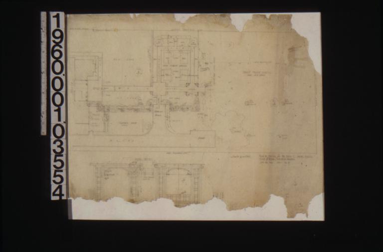 Plan of garden; arbor details : Sheet no. 3.