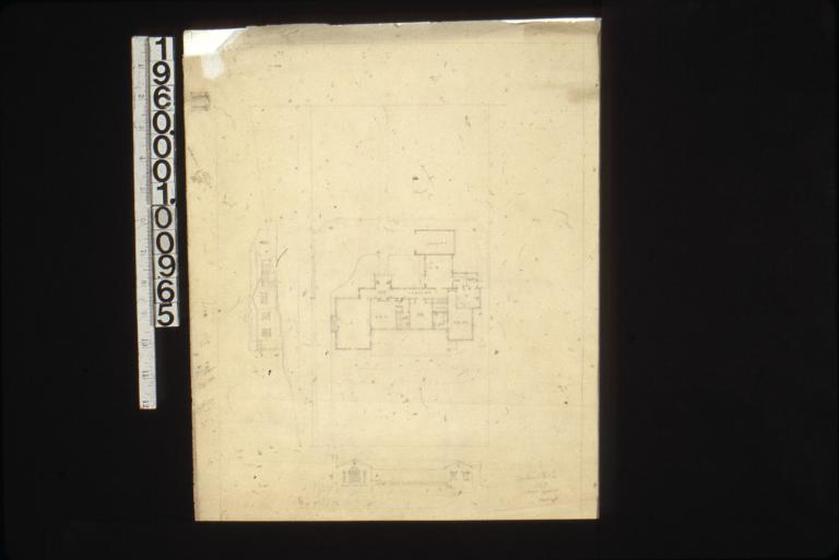 Scheme no. 1 -- site plan and elevations