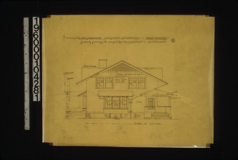 Front elevation with sketches : 4.