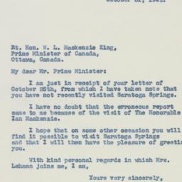 Letter: 1942 October 31