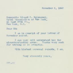 Letter: 1942 November 6