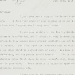 Letter: 1943 June 25